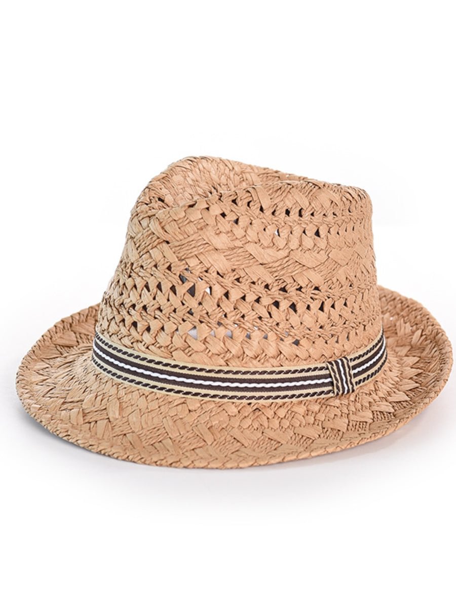 Unisex Sun Hat Outdoor Sun Prevent Top Hat Hand Knitted Hats
