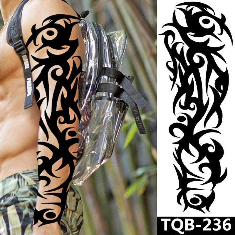 Large Temporary Tattoos Full Arm Tattoo Sleeves for Men Women