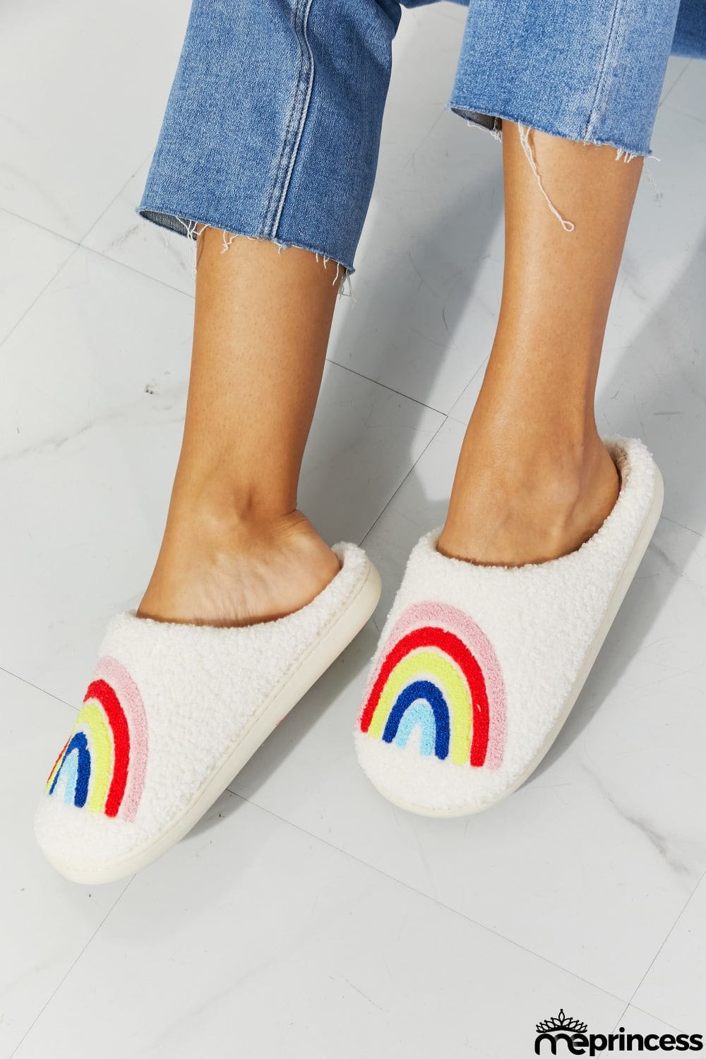MMShoes Rainbow Plush Slipper
