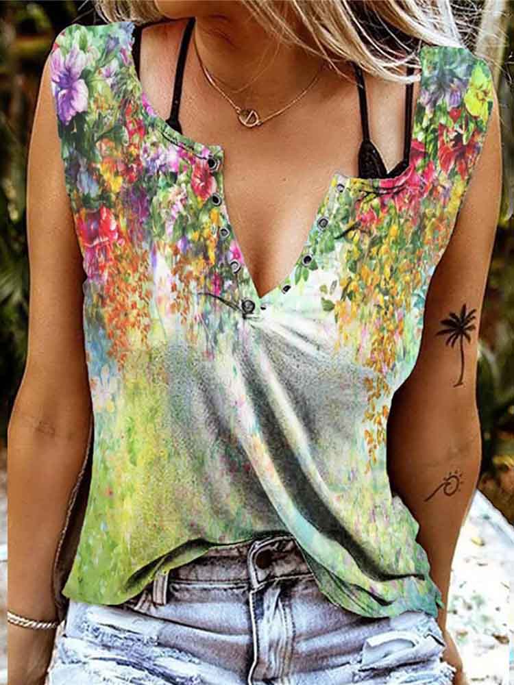 Women Half Sleeve V-neck Solid Color Dress