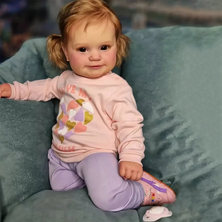 [Heartbeat💖 & Sound🔊] 20" Eyes Opend Handmade Reborn Baby Doll Realistic Reborn Baby Toddlers Girl Wenja Rebornartdoll® RSAW-Rebornartdoll®