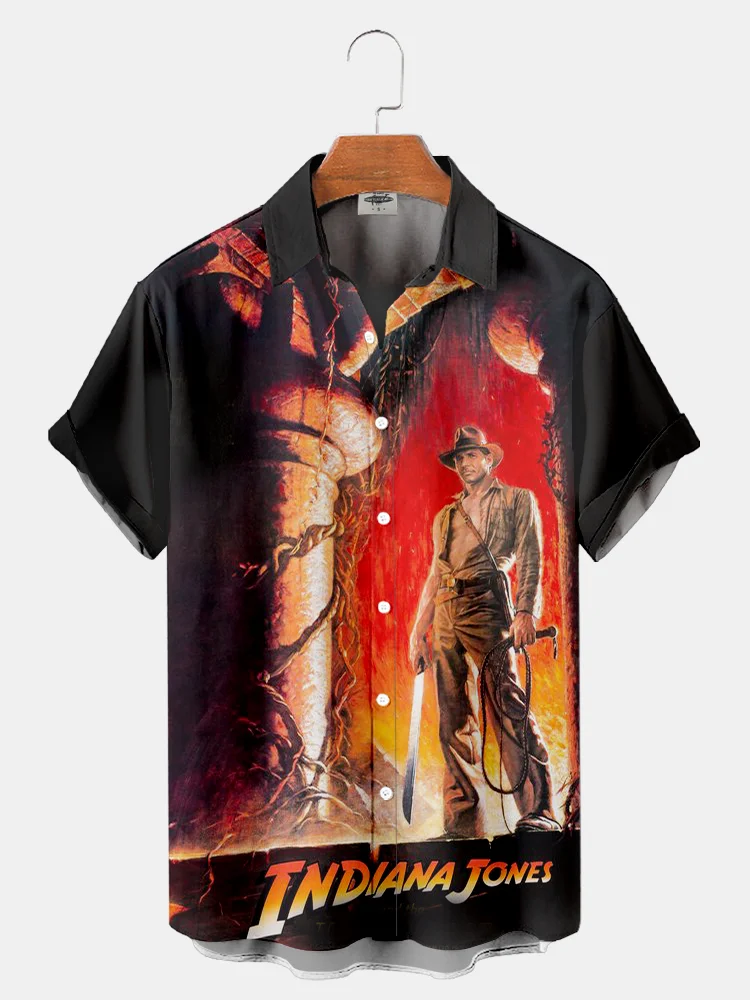 Men’S Classic Action Movie Printed Shirt