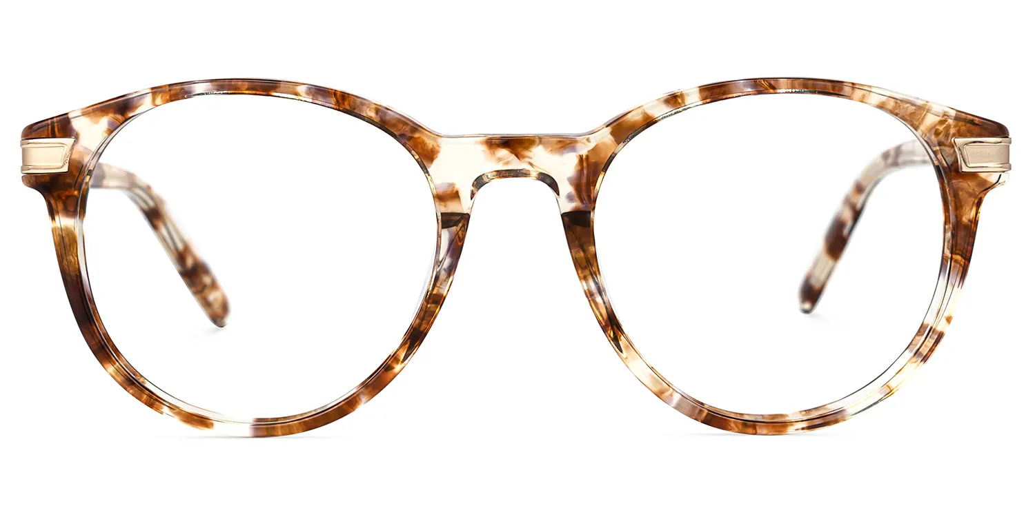 Bartha Braun-Tortoise Rund Brille Braun-Tortoise