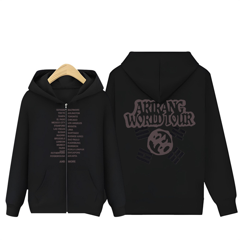Official BTS Arirang Album Zip-up Hoodie - All Graphic Editions