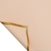Elegant Plain Color Golden Edge Gift Package Flower Wrapping Paper