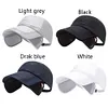 Sun Visor Hat Retractable Brim Mesh Baseball Cap Fishing Hat for Men and Women