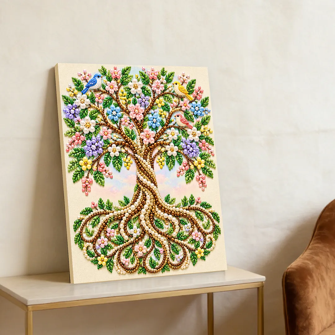 Pearl Painting Kit for Adults Tree 11.81x15.75in