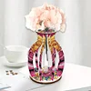 Rose tridimensionnelle en bois acrylique - Vase artisanal 5d bricolage