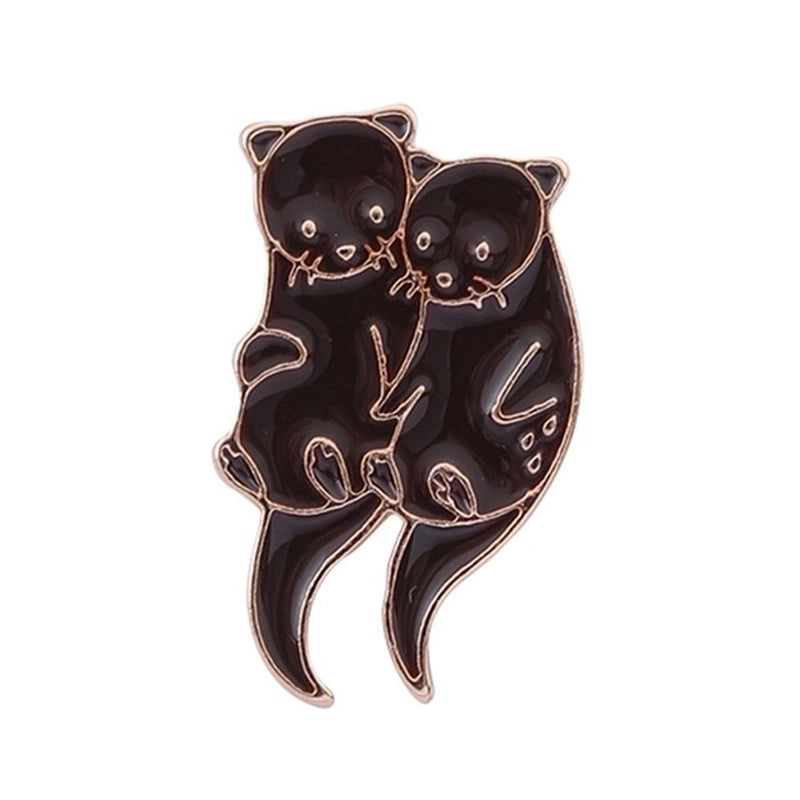 Cartoon Style Cute Cowboy Style Animal Alloy Stoving Varnish Plating Kid’s Unisex Brooches Collar Pin