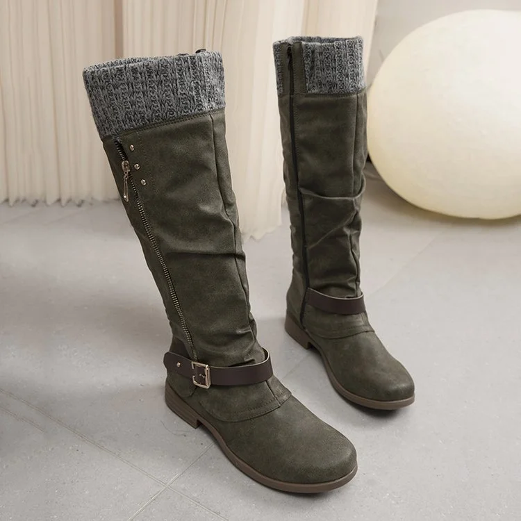 Breakj Breakj Code 2025 Autumn And Winter New Thick Side Zipper High-Heeling Women's Boots