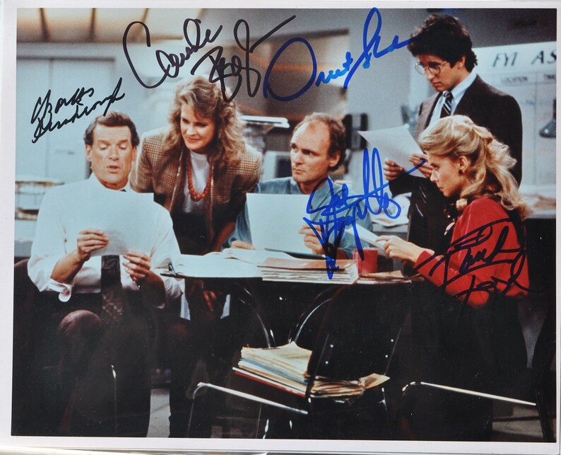 MURPHY BROWN CAST Signed Photo Poster painting x5 Candice Bergen, Faith Ford, Charles Kimbrough, Joe Regalbuto, Grant Shaud wcoa