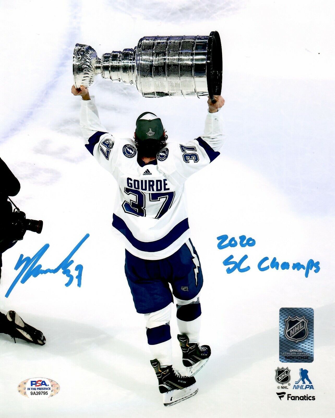 Yanni Gourde autographed inscribed 8x10 Photo Poster painting NHL Tampa Bay Lightning PSA COA