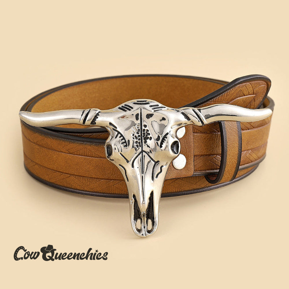 Western Bull Head Belt Multicolor / One-Size