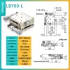 Precision micro-adjustment XY axis displacement platform, stainless steel LBX/LBY-40/50/60/70/80/100 manual slide
