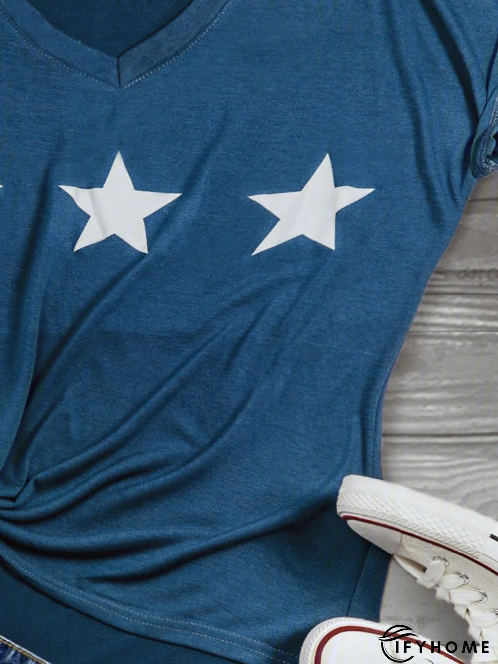 Blue Star Short Sleeve T-shirt | IFYHOME