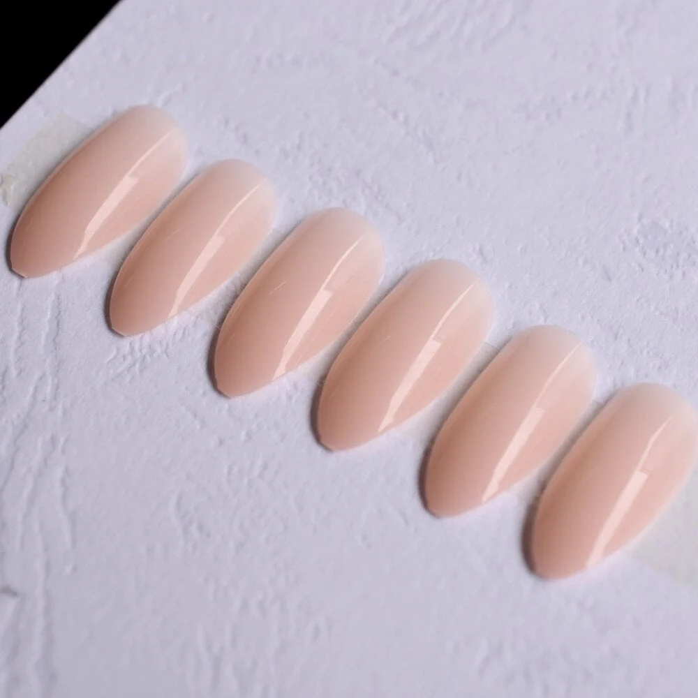 True Color Fashion Fake Nails Jujube Dark Red Stiletto Press On Nails DIY Manicure Tips Full Wrap Many colors 24pcs/kit-Nail Inspo