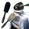 Car Wheel Wash Brush Soft Bristle Tire Cleaning Brushes Tools Car Tire Rim Brush