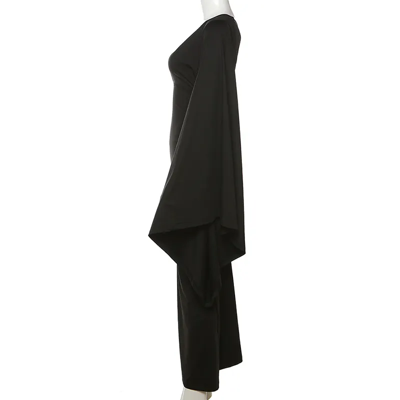 Summer Women Clothing One Shoulder Sleeve Sexy Low Cut Backless Evening Dress - Ootddress Summer Women Clothing One Shoulder Sleeve Sexy Low Cut Backless Evening Dress - Ootddress