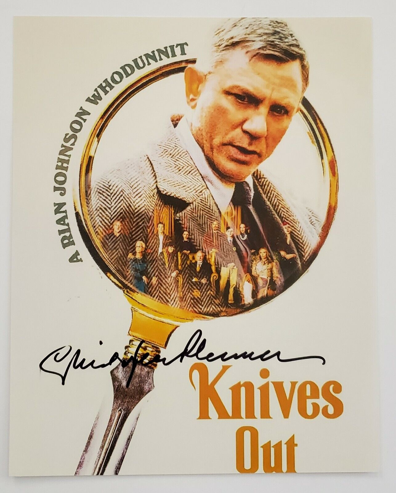 Christopher Plummer Signed Knives Out 8x10 Photo Poster painting Actor Sound Of Music Up RAD