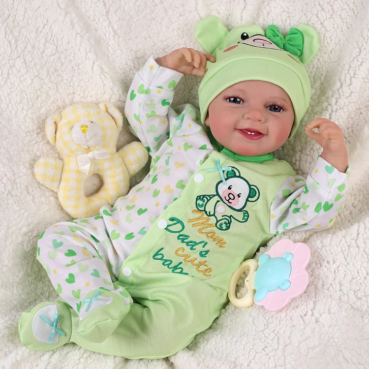 Babeside Smiling Reborn Baby Leen 20'' Little Infant Girl Best Gift for Kids