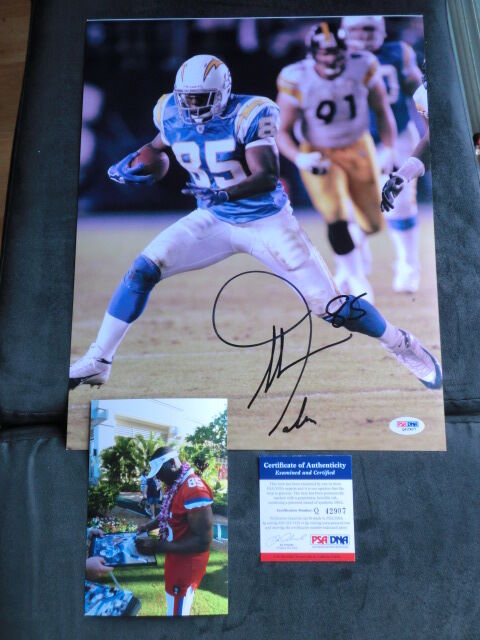 Antonio Gates Hot! signed Chargers 11x14 Photo Poster painting PSA/DNA cert PROOF!!