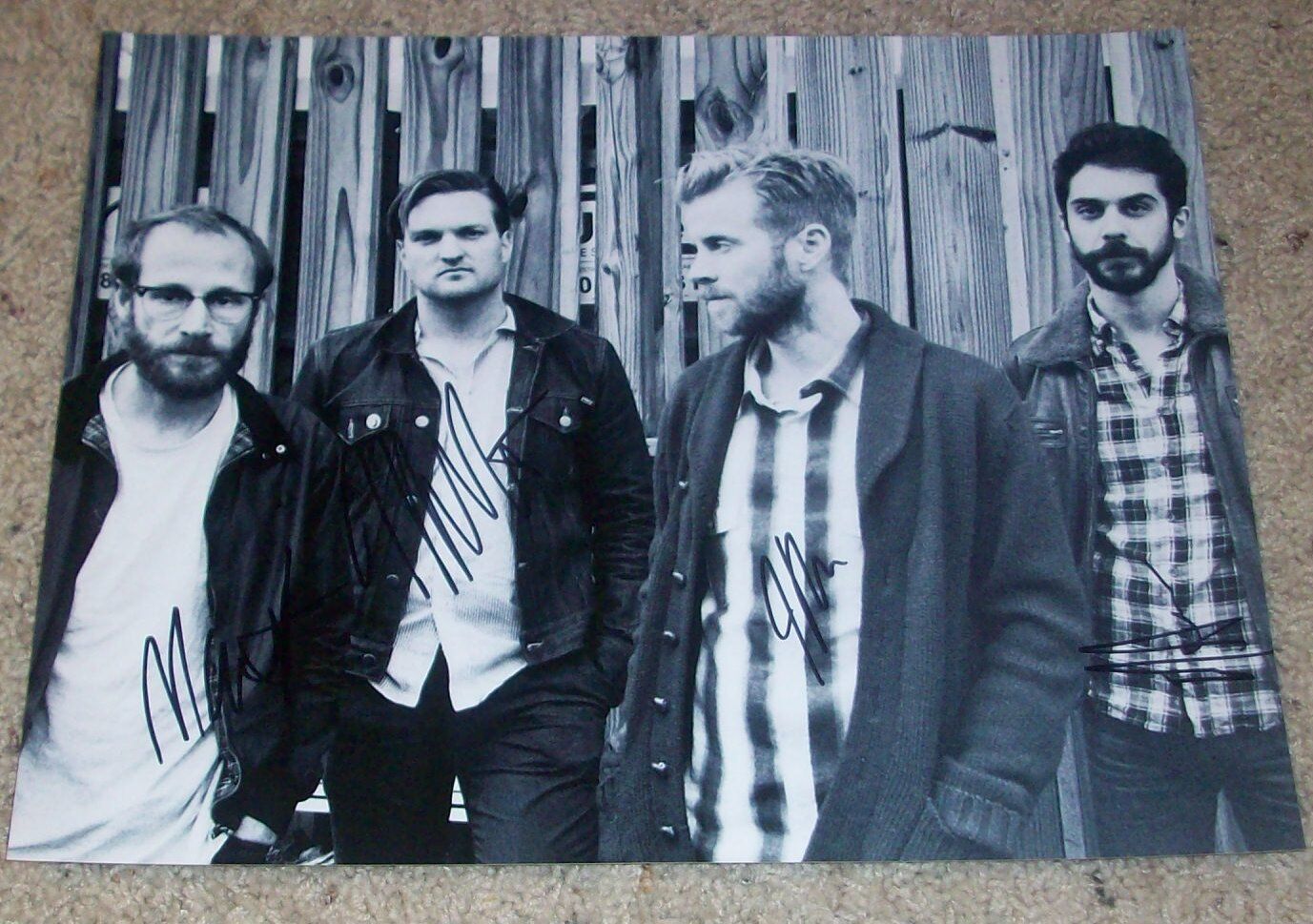 COLD WAR KIDS SIGNED AUTOGRAPH 11x14 Photo Poster painting A w/PROOF NATHAN WILLETT +3