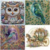 (Multistyle) Oiseau Hibou-Peinture Diamant En Forme Sp&eacute;ciale-30 * 30CM