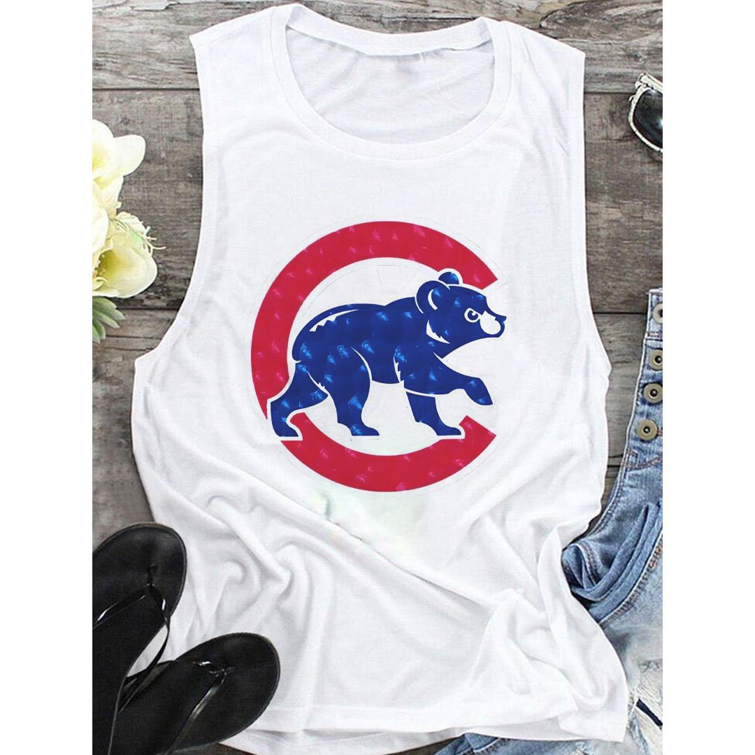 cubs sleeveless t shirts