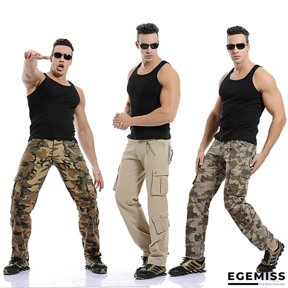 Men Cotton Cargo Pants Men Military Style Tactical Workout Straight Men Trousers Casual Camouflage Man Pants | EGEMISS