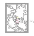 Piggy Craft metal cutting dies cut die mold Flower leaf frame Scrapbook paper craft knife mould blade punch stencils dies