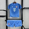 2025/2026 Bayern Munich  Blue Goalkeeper   Shirt  Kids  