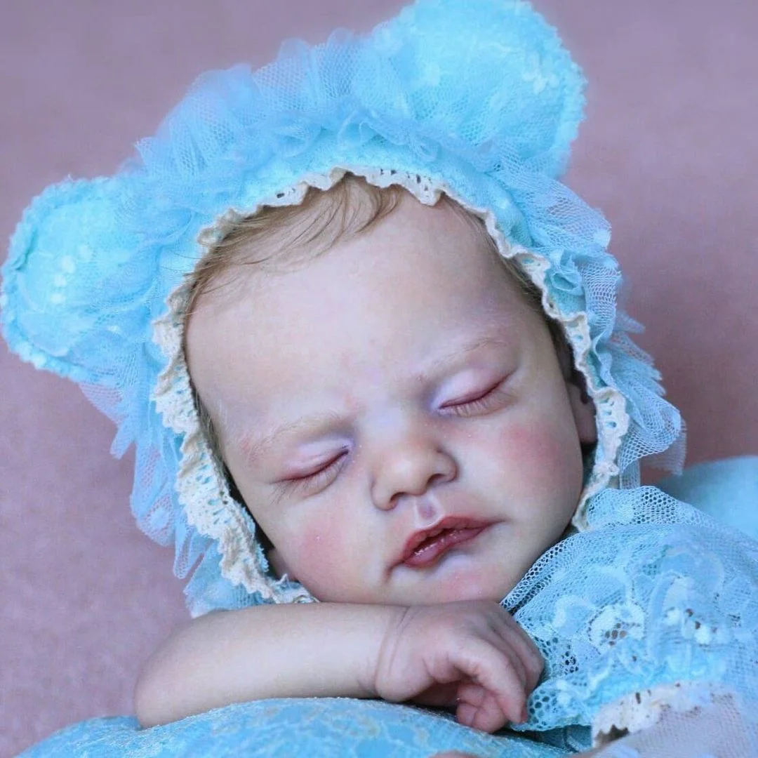 12" Realistic Reborn Baby Boy Dolls, Sleeping Silicone Vinyl Newborn Baby Roland with Hand-painted Hair -Creativegiftss® - [product_tag] RSAJ-Creativegiftss®
