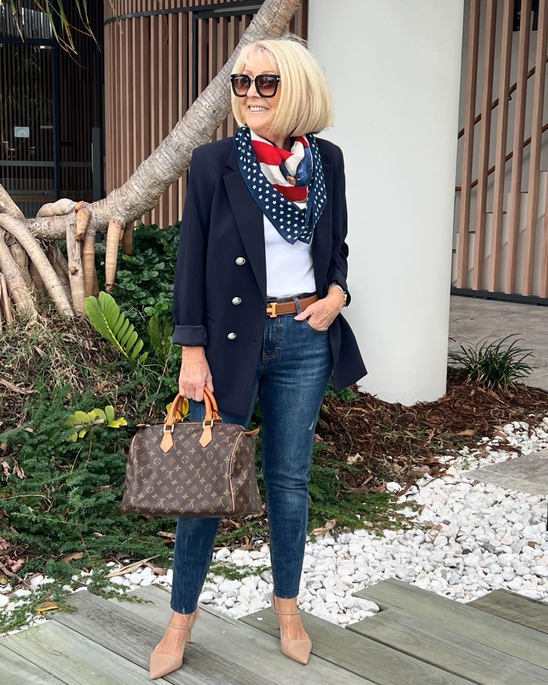 Stylish Double Breasted NAVY JACKET and Gorgeous NAVY