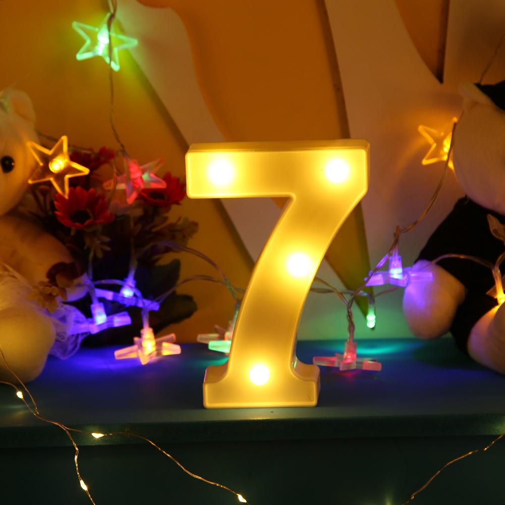 

3D Number LED Marquee Sign Wall Hanging-3D Night Light, Number 2, 501 Original