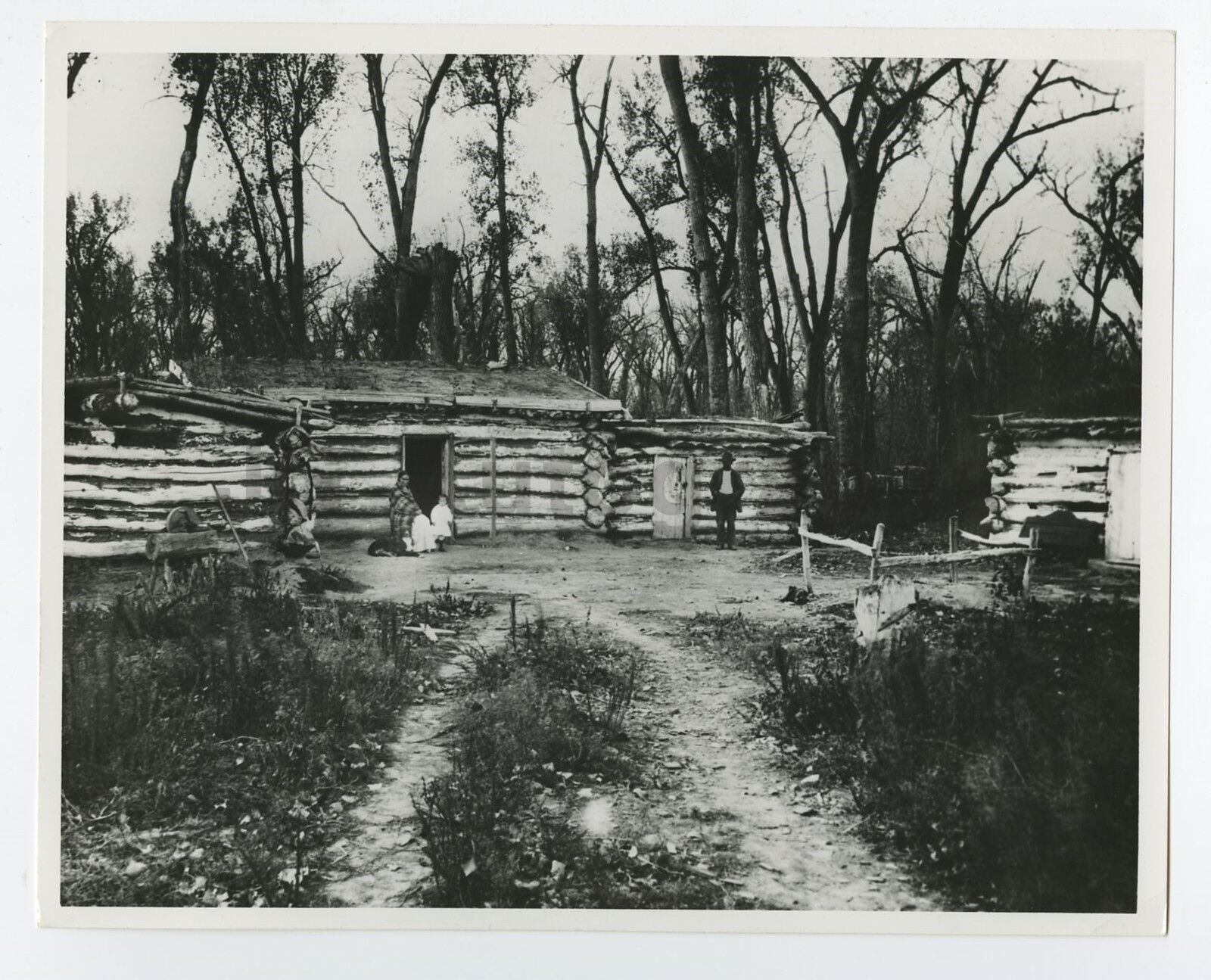 Classic Log Cabins - Vintage 8x10 Publication Photo Poster paintinggraph - Missouri