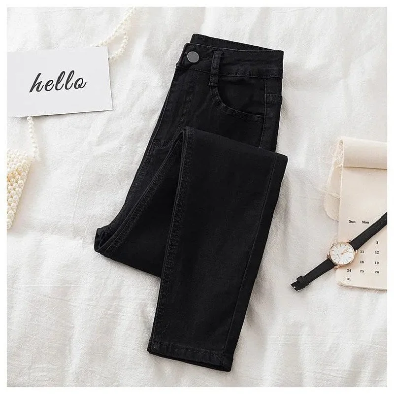 Women's Jeans Slim Thin Female Denim Pants Womens Jeans Spring Autumn Woman Stretch Bottoms Feminino Skinny Pants Women Trousers