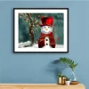 Snowman  | Full Round Diamond Painting Kits