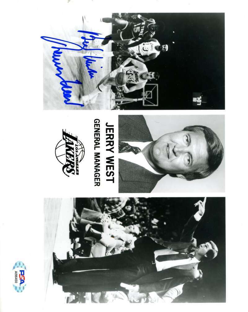 Jerry West PSA DNA Coa Signed 8x10 Photo Poster painting Autograph