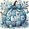 Stitching Pumpkin-14CT Counted Cross Stitch 40*40cm/15.75*15.75in tapestrymarket