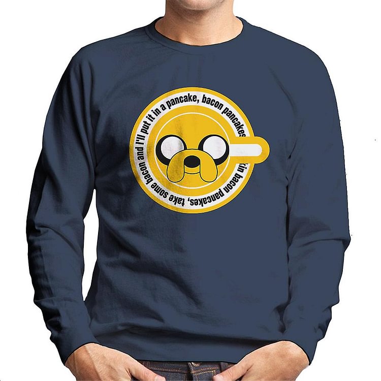 Adventure Time Jake the Dog Pancakes Men's Sweatshirt