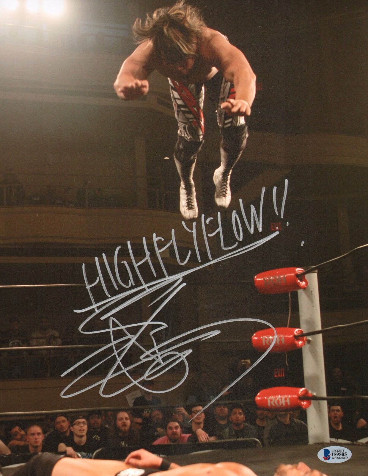Hiroshi Tanahashi Signed 11x14 Photo Poster painting BAS COA New Japan Pro Wrestling NJPW HFF 1