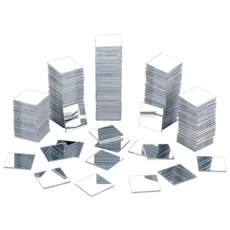 100 PCs Mini Square Mosaic Wall Stickers Acrylic Mirror Decoration DIY Self-Adhesive Bedroom Living Room Stickers