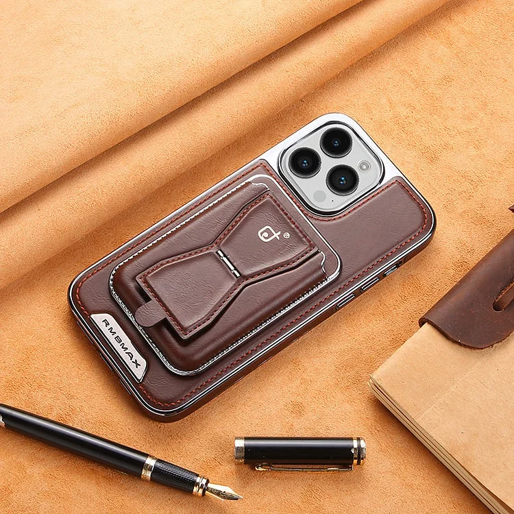 🤑🤑Luxurious Leather Magnetic iPhone Case with Removal Card Holder