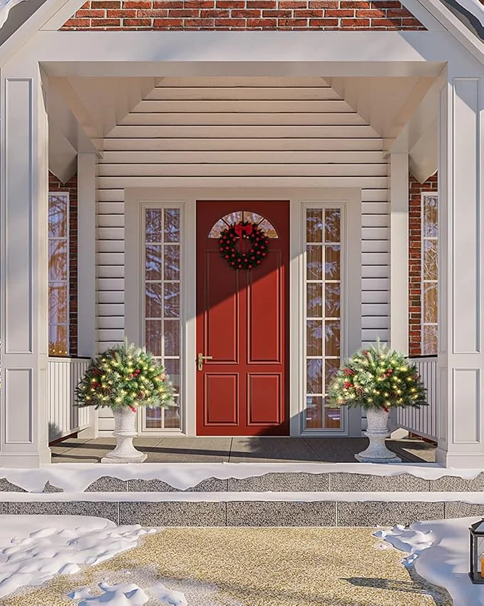 🎄Early Christmas Sale 49% OFF🔥Pre-lit Artificial Christmas Tree Feel Real Urn Filler