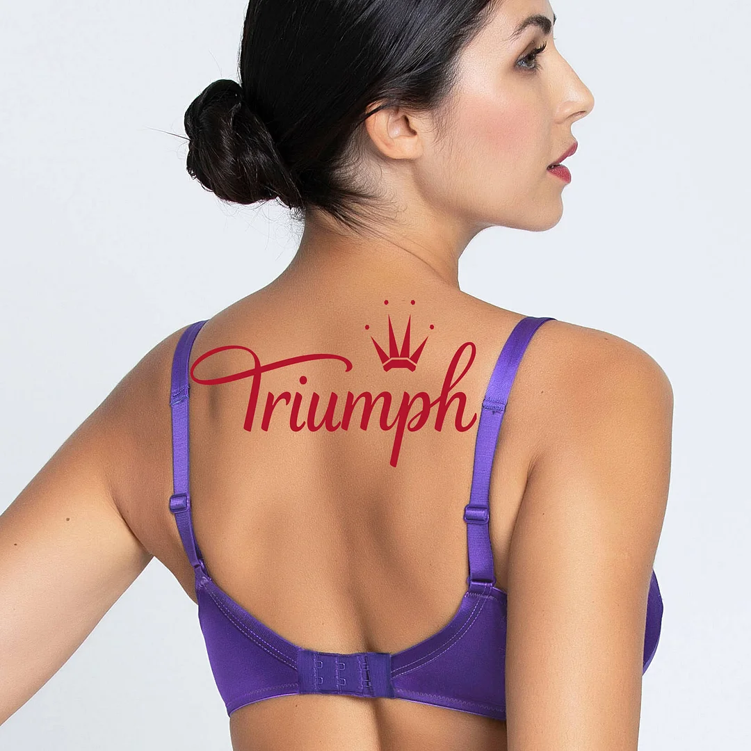 Triumph - (3 peças) soutien de seda com fio de conforto