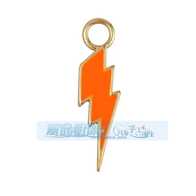 1 Piece 27*7.5mm 6*24mm Copper Lightning Pendant Jewelry Accessories