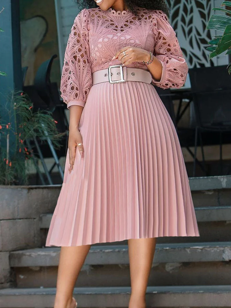 Fashion  Pleated Dress