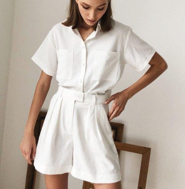 Women Two Pieces Sets Short Sleeve Blouses And Shorts High Waist Shorts Fashion Clothes And Summer Shorts Suit Women's Tracksuit - Shop Trendy Women's Fashion | TeeYours