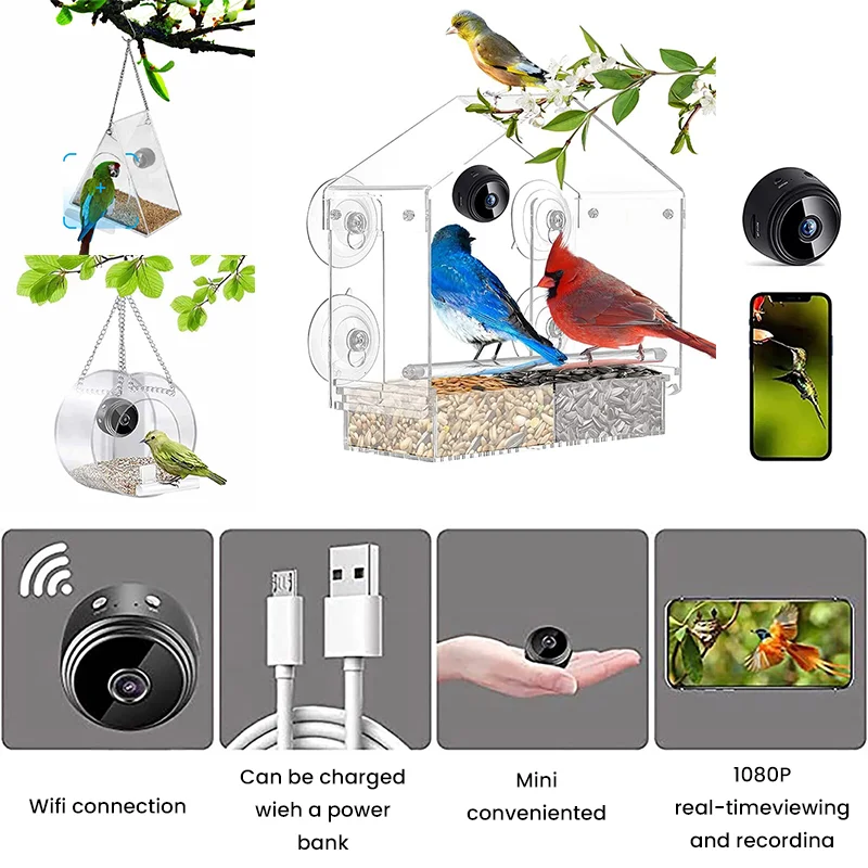 SAKER&reg; Smart Bird Feeder with Camera