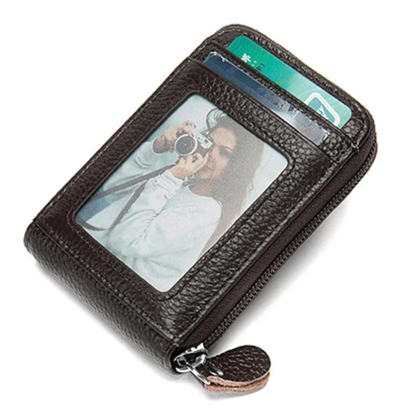 Unisex Creative Organ Card Holder Leather Large-Capacity Wallet